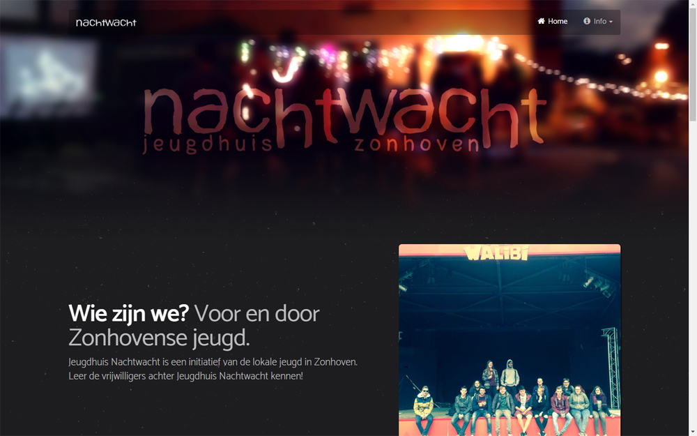 Screenshot www.jeugdhuisnachtwacht.be